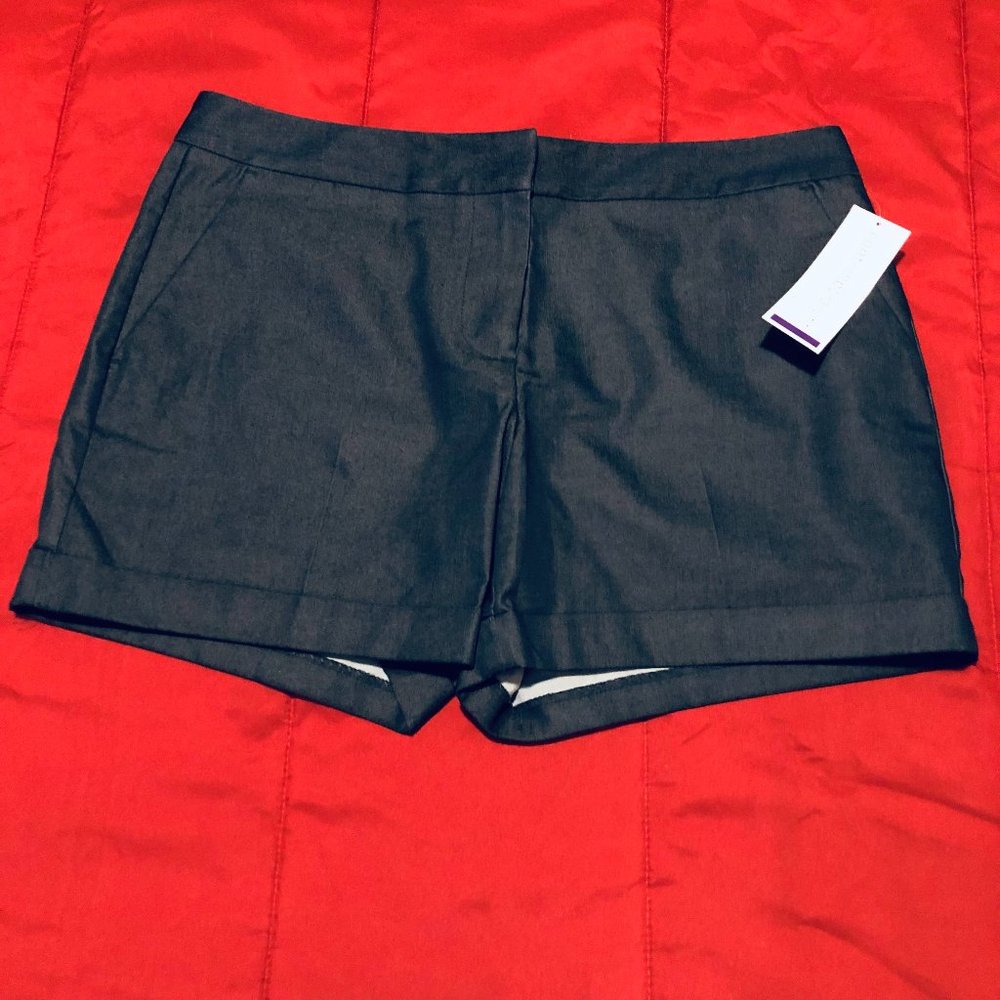 Dark Navy Blue Cuffed Contemporary Fit Shorts (NWT)